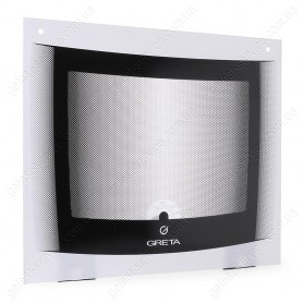 Наружное стекло духовки 498×429 плиты GRETA 1470 выпуском 2008-2011 черное
